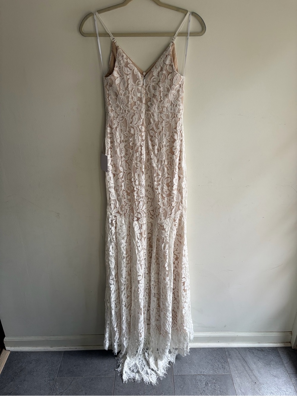 NWT! LULUs Flynn White Lace Maxi Dress Size Small - Picture 7 of 12